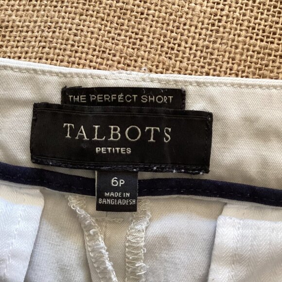 Talbots The Perfect Short 6P Beige Bermuda Petite Front & Back Pockets‎ - Picture 2 of 8